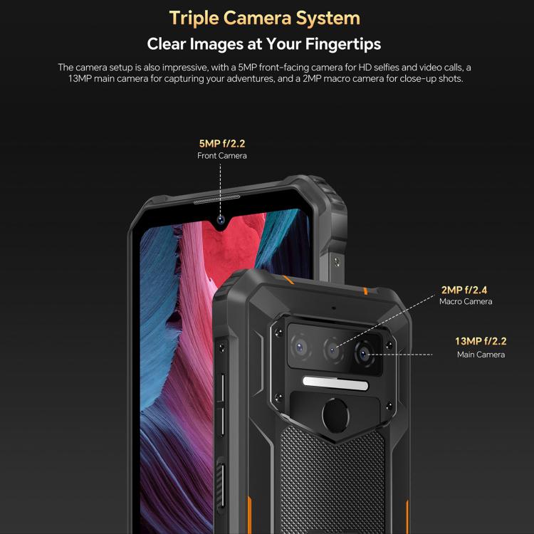 Oukitel WP23 Plus Rugged Phone, 8GB+256GB, 6.52 inch Android 14.0Unisoc T606 Octa-core, NFC, OTG, Network: 4G Oukitel WP23 Plus Rugged Phone, 8GB+256GB, 6.52 inch Android 14.0Unisoc T606 Octa-core, NFC, OTG, Network: 4G